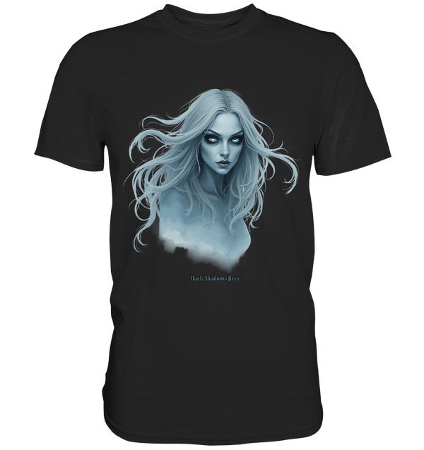 Ethereal Gaze - White - Haired Enigma - Premium Shirt | Unisex - Shirts | Dark Shadows Arts