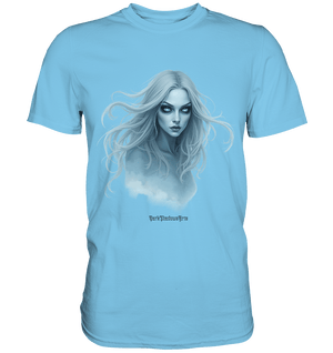 Ethereal Gaze - White - Haired Enigma - Premium Shirt | Unisex - Shirts | Dark Shadows Arts