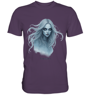 Ethereal Gaze - White - Haired Enigma - Premium Shirt | Unisex - Shirts | Dark Shadows Arts