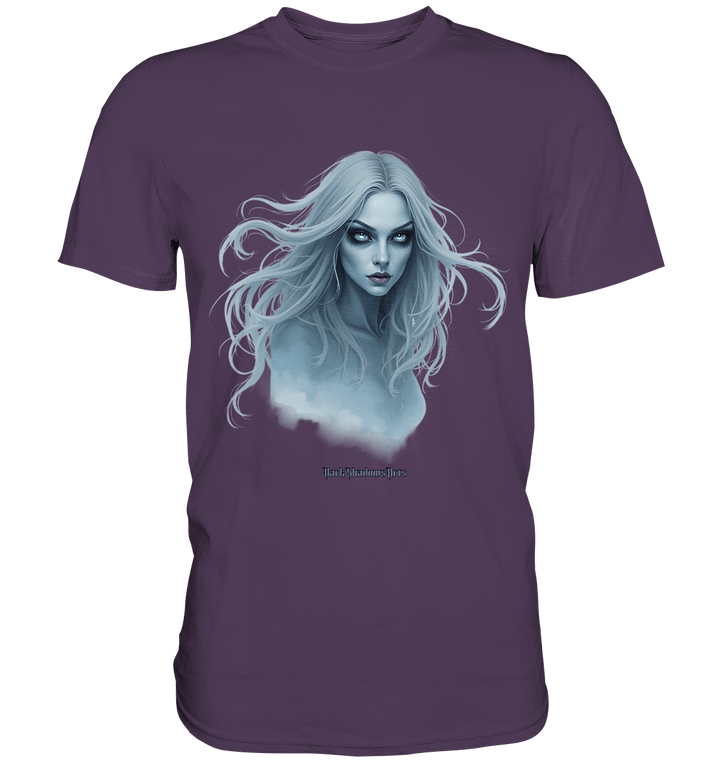 Ethereal Gaze - White - Haired Enigma - Premium Shirt | Unisex - Shirts | Dark Shadows Arts