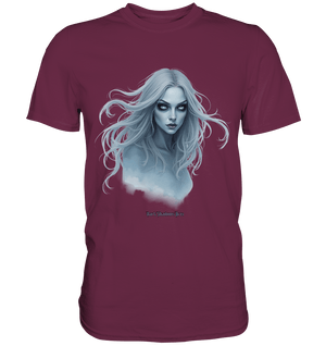 Ethereal Gaze - White - Haired Enigma - Premium Shirt | Unisex - Shirts | Dark Shadows Arts