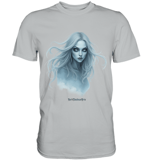 Ethereal Gaze - White - Haired Enigma - Premium Shirt | Unisex - Shirts | Dark Shadows Arts
