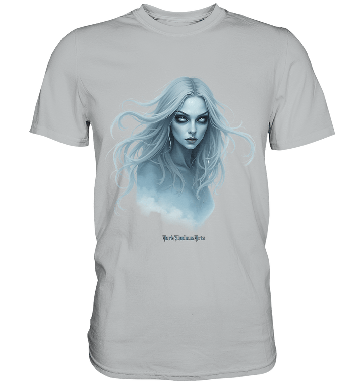 Ethereal Gaze - White - Haired Enigma - Premium Shirt | Unisex - Shirts | Dark Shadows Arts
