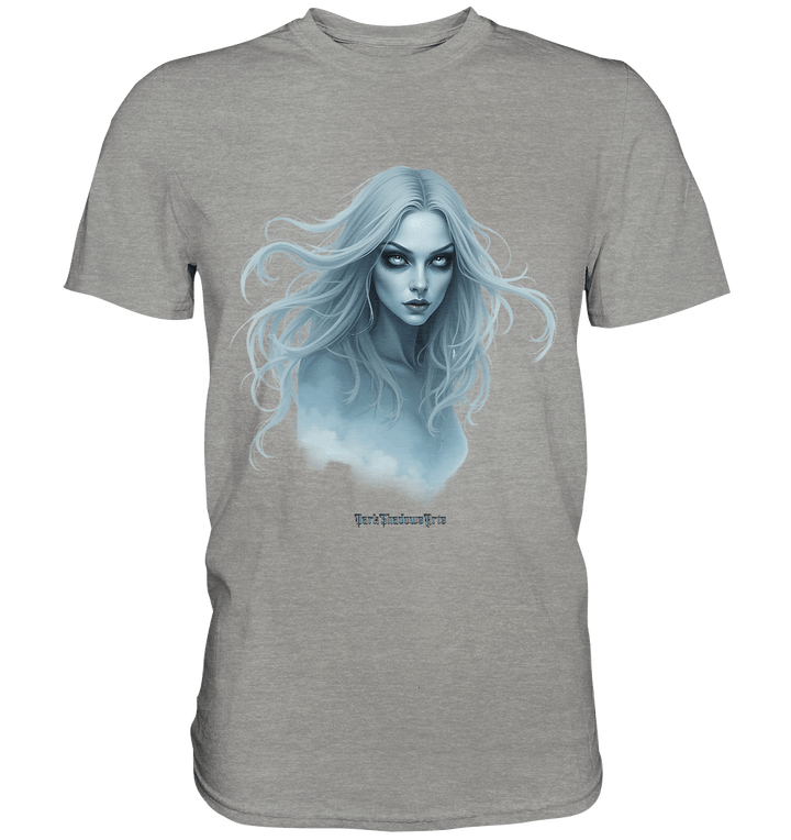Ethereal Gaze - White - Haired Enigma - Premium Shirt | Unisex - Shirts | Dark Shadows Arts