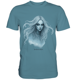 Ethereal Gaze - White - Haired Enigma - Premium Shirt | Unisex - Shirts | Dark Shadows Arts