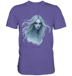 Ethereal Gaze - White - Haired Enigma - Premium Shirt | Unisex - Shirts | Dark Shadows Arts
