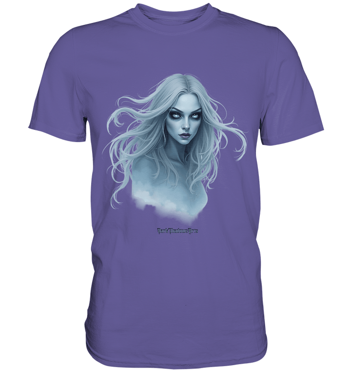 Ethereal Gaze - White - Haired Enigma - Premium Shirt | Unisex - Shirts | Dark Shadows Arts