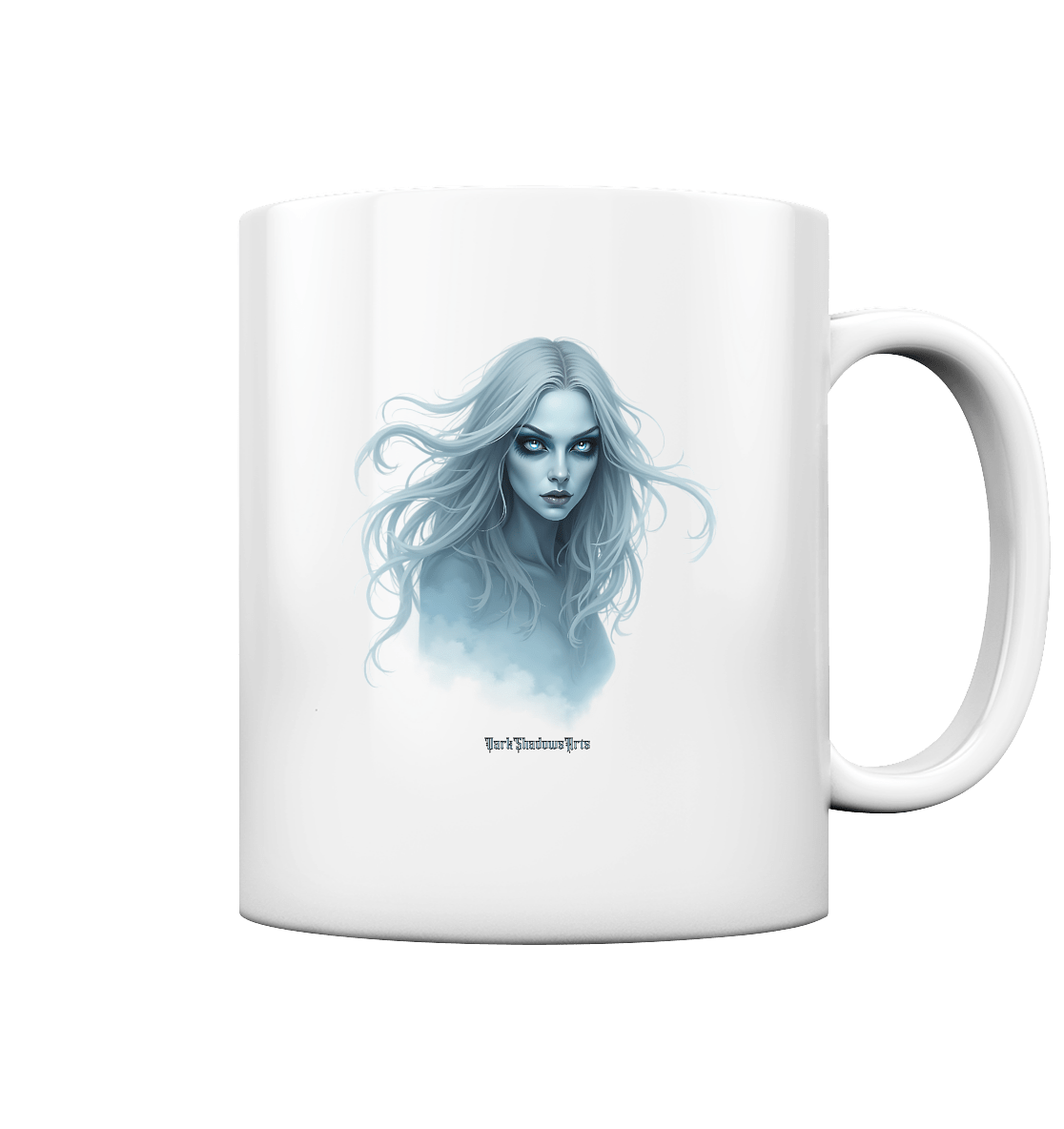 Ethereal Gaze - White - Haired Enigma - Tasse glossy | Trinkgefäße | Dark Shadows Arts
