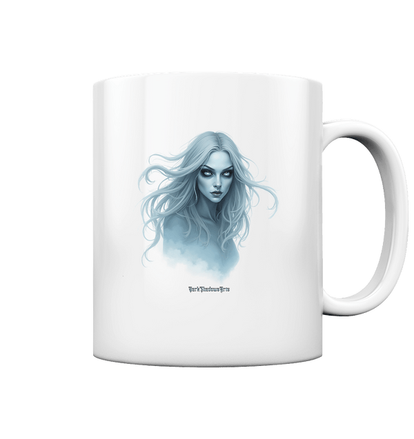 Ethereal Gaze - White - Haired Enigma - Tasse glossy | Trinkgefäße | Dark Shadows Arts