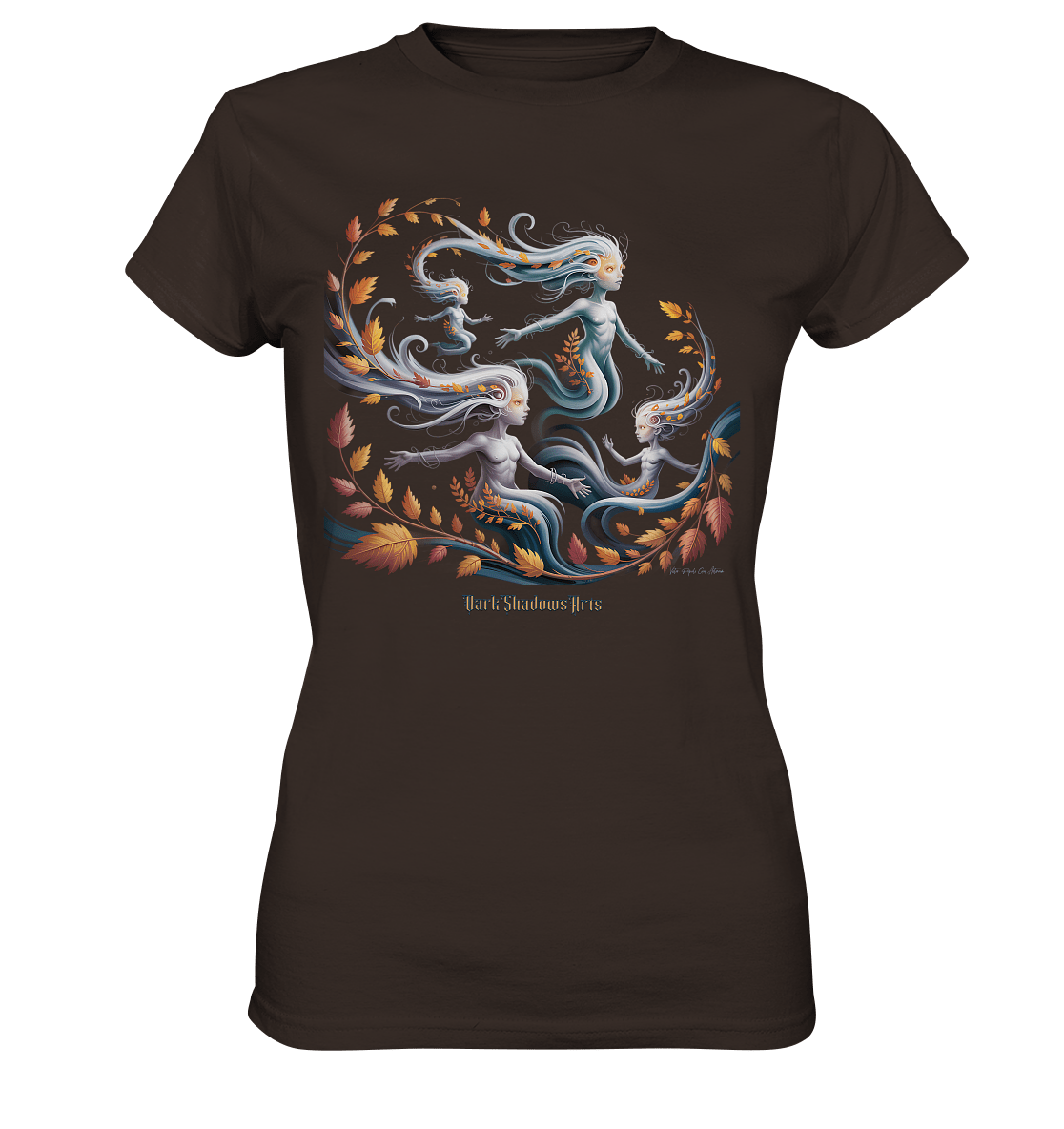 Ethereal Wind Spirits – Flüsternde Schatten & Naturmagie - Ladies Premium Shirt | Lady - Shirts | Dark Shadows Arts