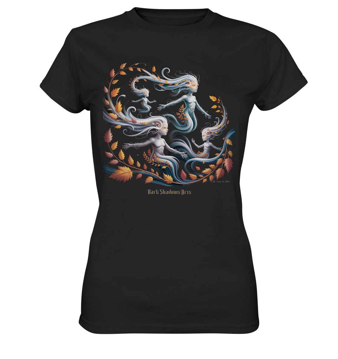 Ethereal Wind Spirits – Flüsternde Schatten & Naturmagie - Ladies Premium Shirt | Lady - Shirts | Dark Shadows Arts