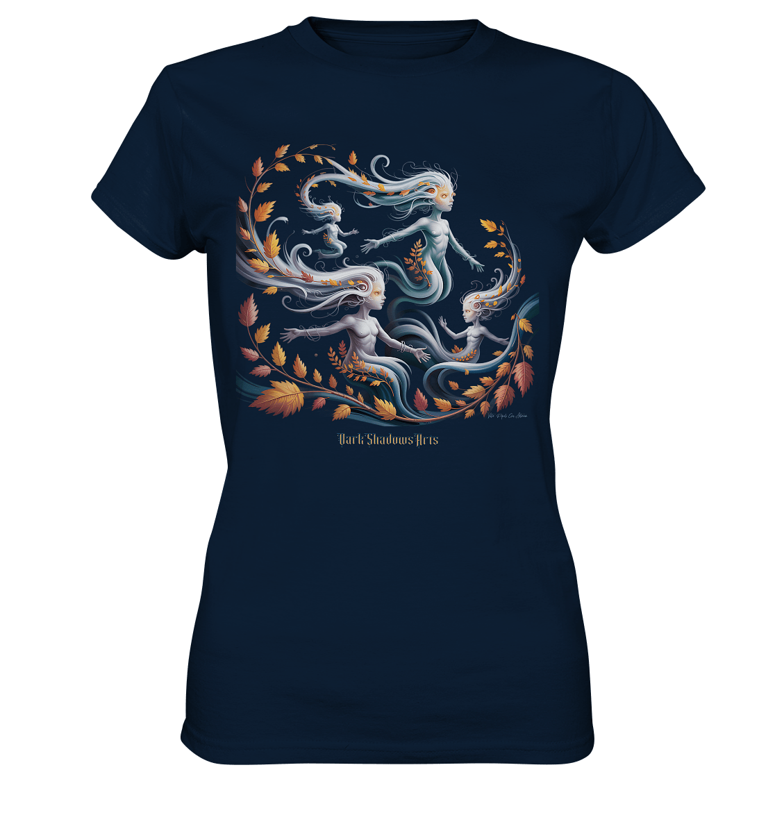 Ethereal Wind Spirits – Flüsternde Schatten & Naturmagie - Ladies Premium Shirt | Lady - Shirts | Dark Shadows Arts
