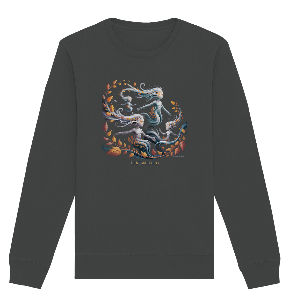 Ethereal Wind Spirits – Flüsternde Schatten & Naturmagie - Organic Basic Unisex Sweatshirt | Sweatshirts | Dark Shadows Arts