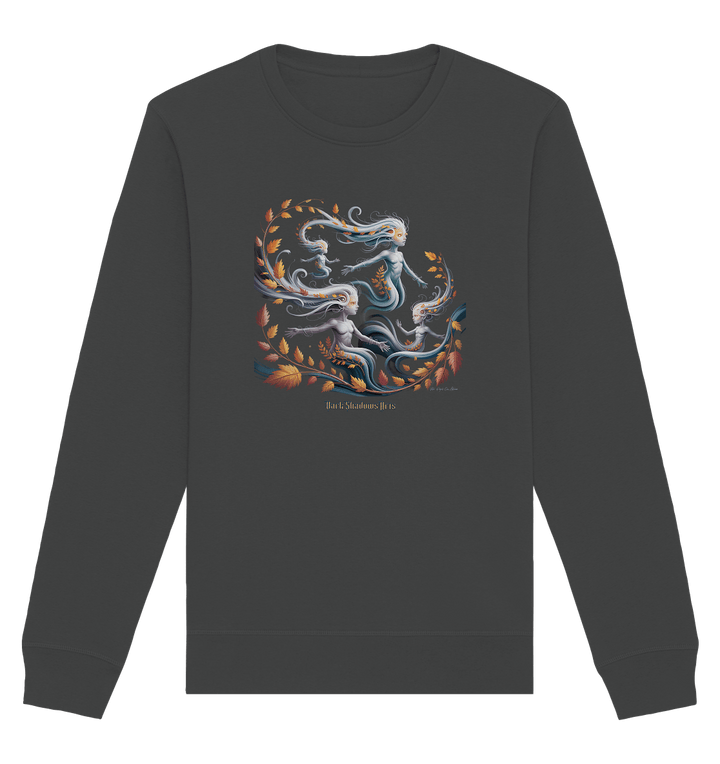 Ethereal Wind Spirits – Flüsternde Schatten & Naturmagie - Organic Basic Unisex Sweatshirt | Sweatshirts | Dark Shadows Arts