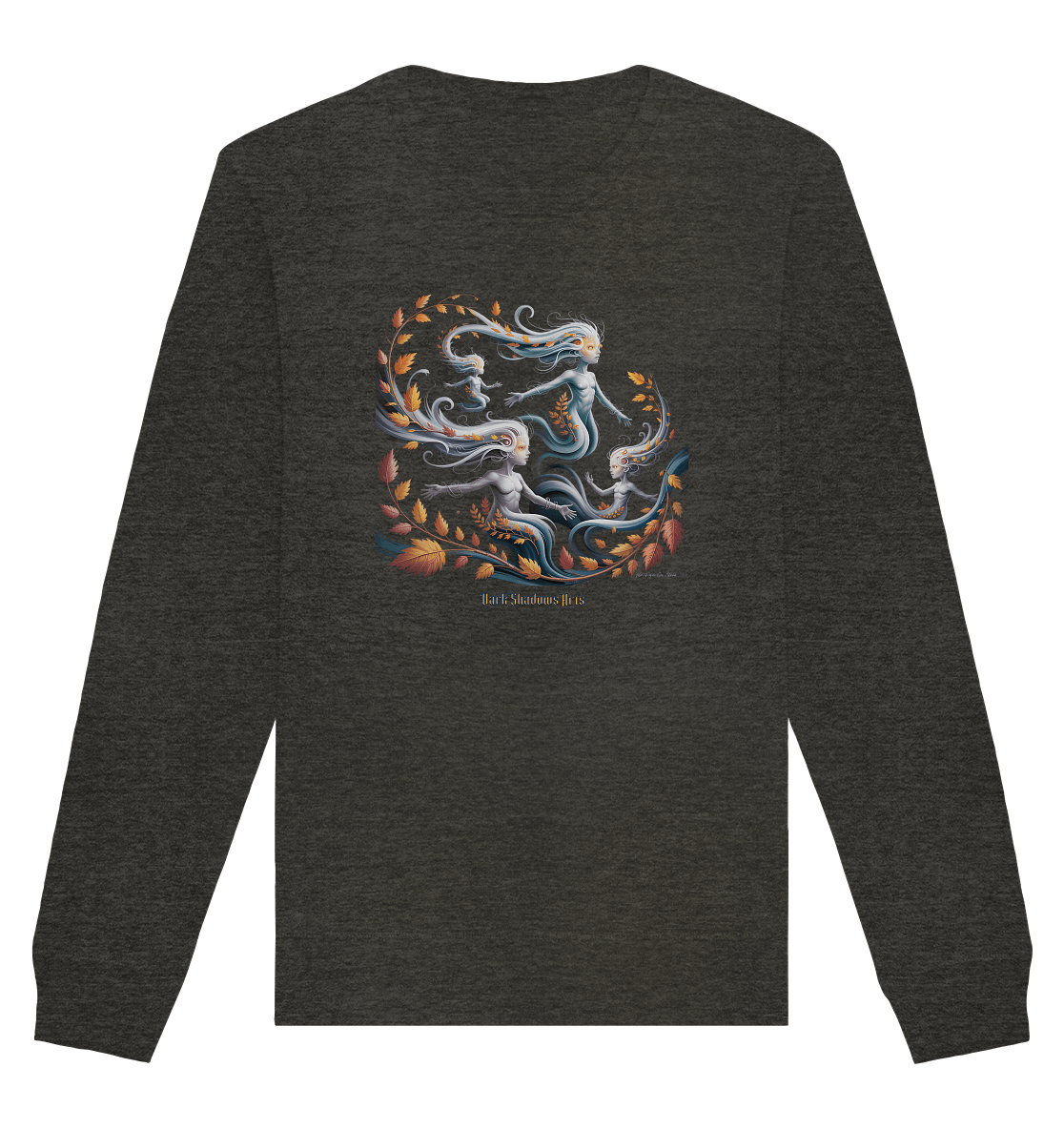 Ethereal Wind Spirits – Flüsternde Schatten & Naturmagie - Organic Basic Unisex Sweatshirt | Sweatshirts | Dark Shadows Arts
