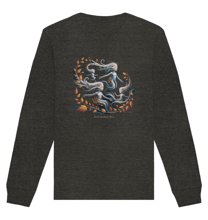 Ethereal Wind Spirits – Flüsternde Schatten & Naturmagie - Organic Basic Unisex Sweatshirt | Sweatshirts | Dark Shadows Arts