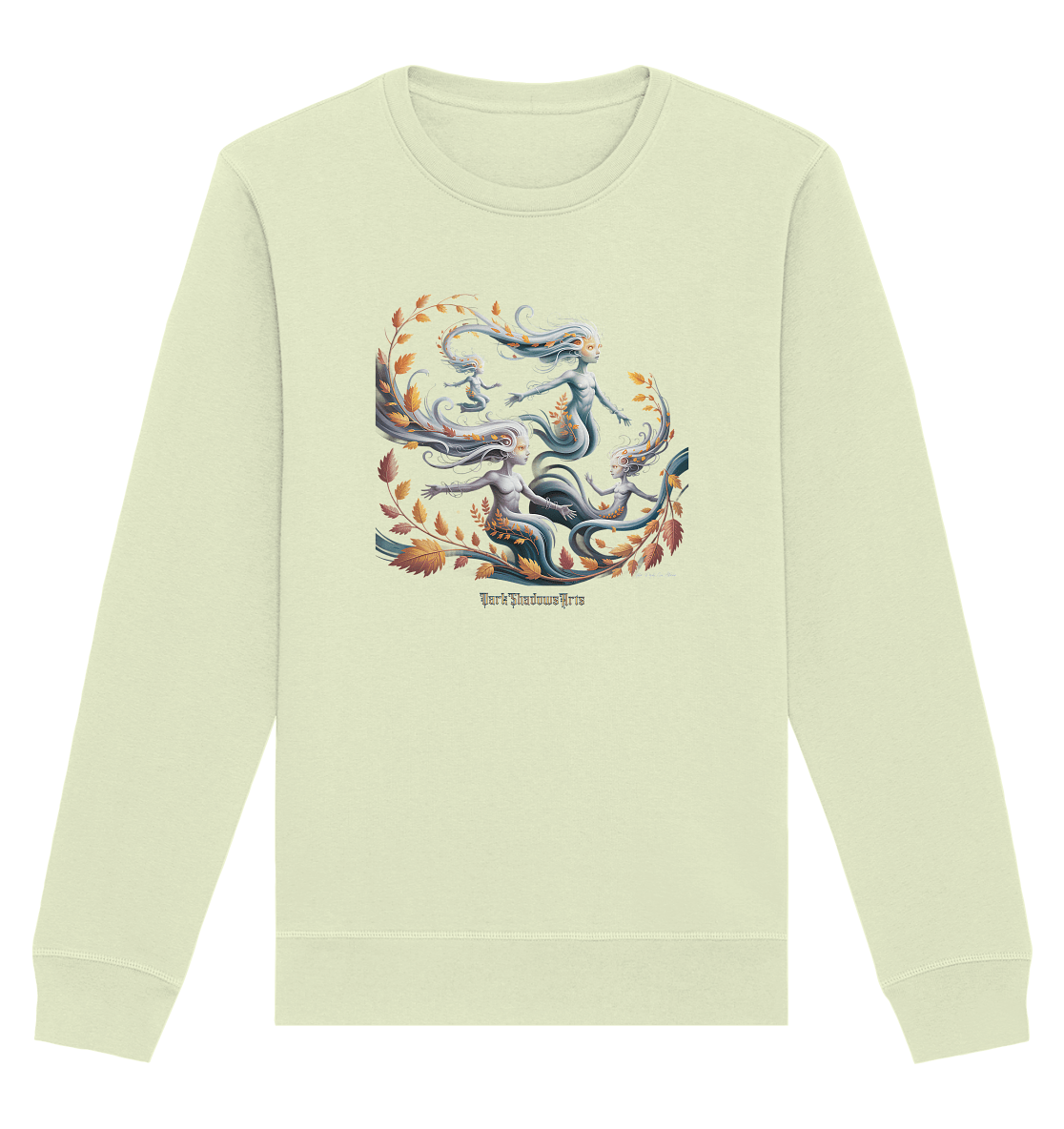 Ethereal Wind Spirits – Flüsternde Schatten & Naturmagie - Organic Basic Unisex Sweatshirt | Sweatshirts | Dark Shadows Arts