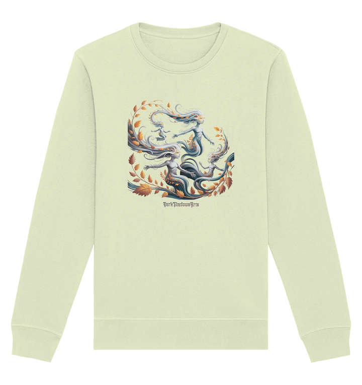Ethereal Wind Spirits – Flüsternde Schatten & Naturmagie - Organic Basic Unisex Sweatshirt | Sweatshirts | Dark Shadows Arts