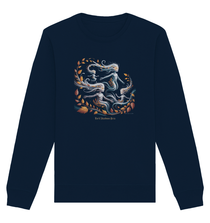 Ethereal Wind Spirits – Flüsternde Schatten & Naturmagie - Organic Basic Unisex Sweatshirt | Sweatshirts | Dark Shadows Arts