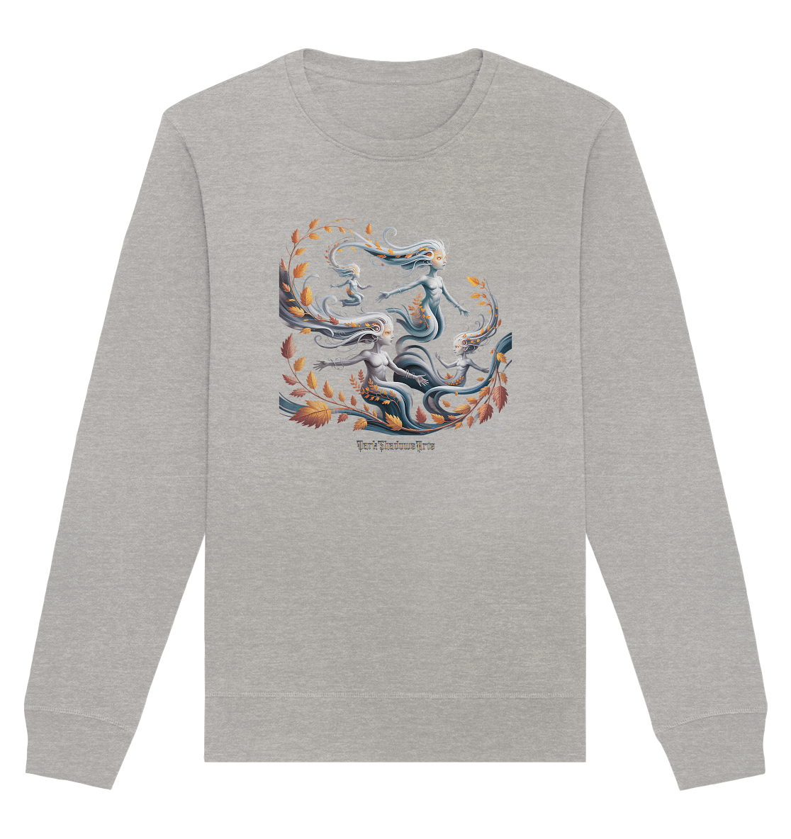 Ethereal Wind Spirits – Flüsternde Schatten & Naturmagie - Organic Basic Unisex Sweatshirt | Sweatshirts | Dark Shadows Arts