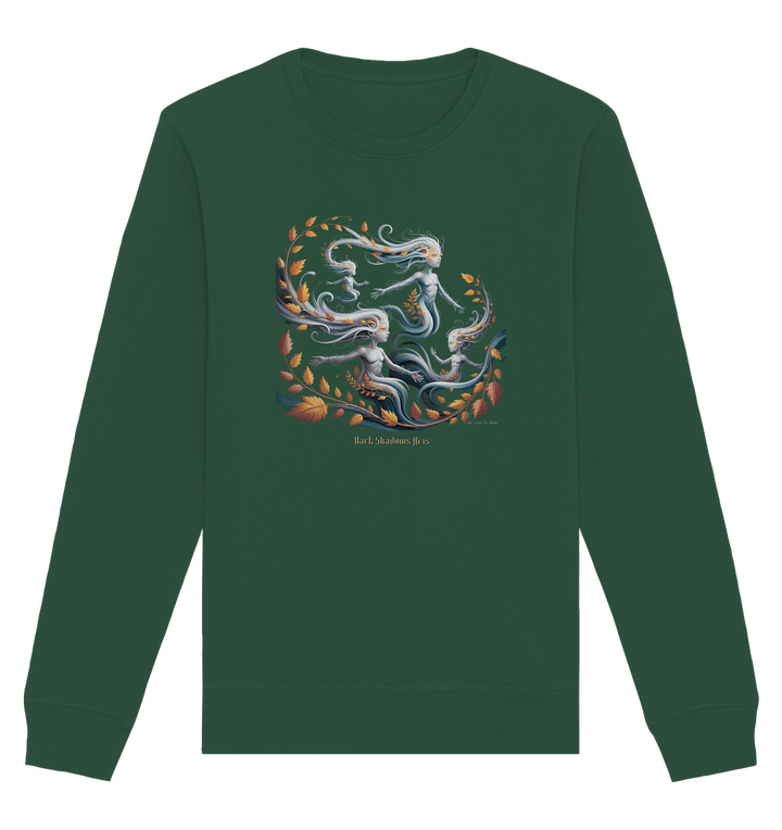 Ethereal Wind Spirits – Flüsternde Schatten & Naturmagie - Organic Basic Unisex Sweatshirt | Sweatshirts | Dark Shadows Arts