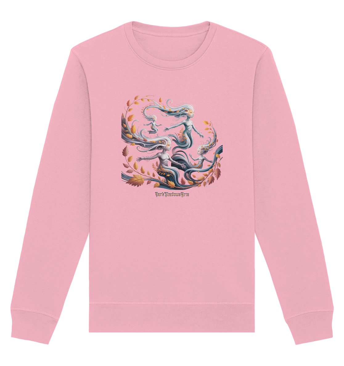 Ethereal Wind Spirits – Flüsternde Schatten & Naturmagie - Organic Basic Unisex Sweatshirt | Sweatshirts | Dark Shadows Arts