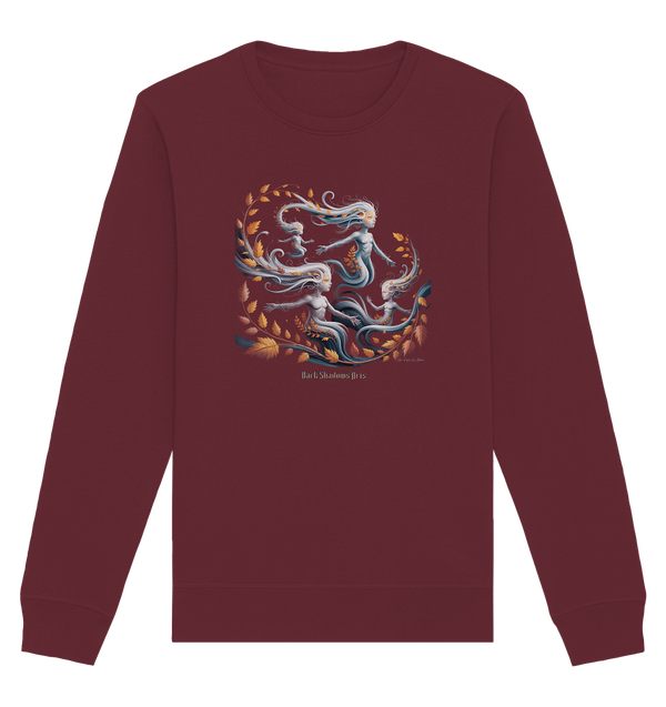 Ethereal Wind Spirits – Flüsternde Schatten & Naturmagie - Organic Basic Unisex Sweatshirt | Sweatshirts | Dark Shadows Arts