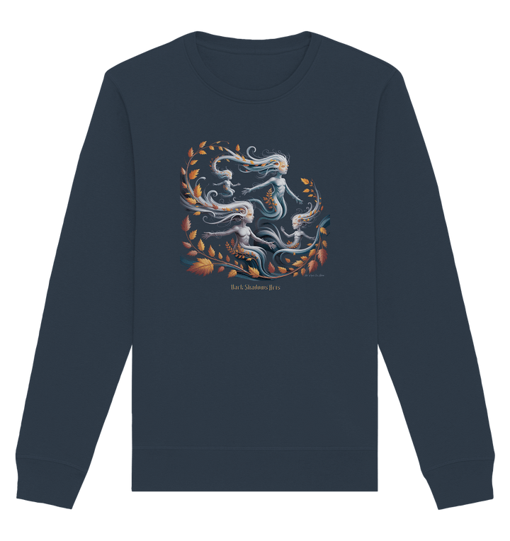 Ethereal Wind Spirits – Flüsternde Schatten & Naturmagie - Organic Basic Unisex Sweatshirt | Sweatshirts | Dark Shadows Arts