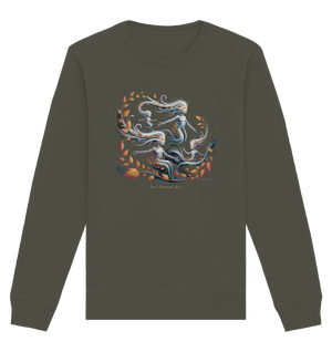 Ethereal Wind Spirits – Flüsternde Schatten & Naturmagie - Organic Basic Unisex Sweatshirt | Sweatshirts | Dark Shadows Arts