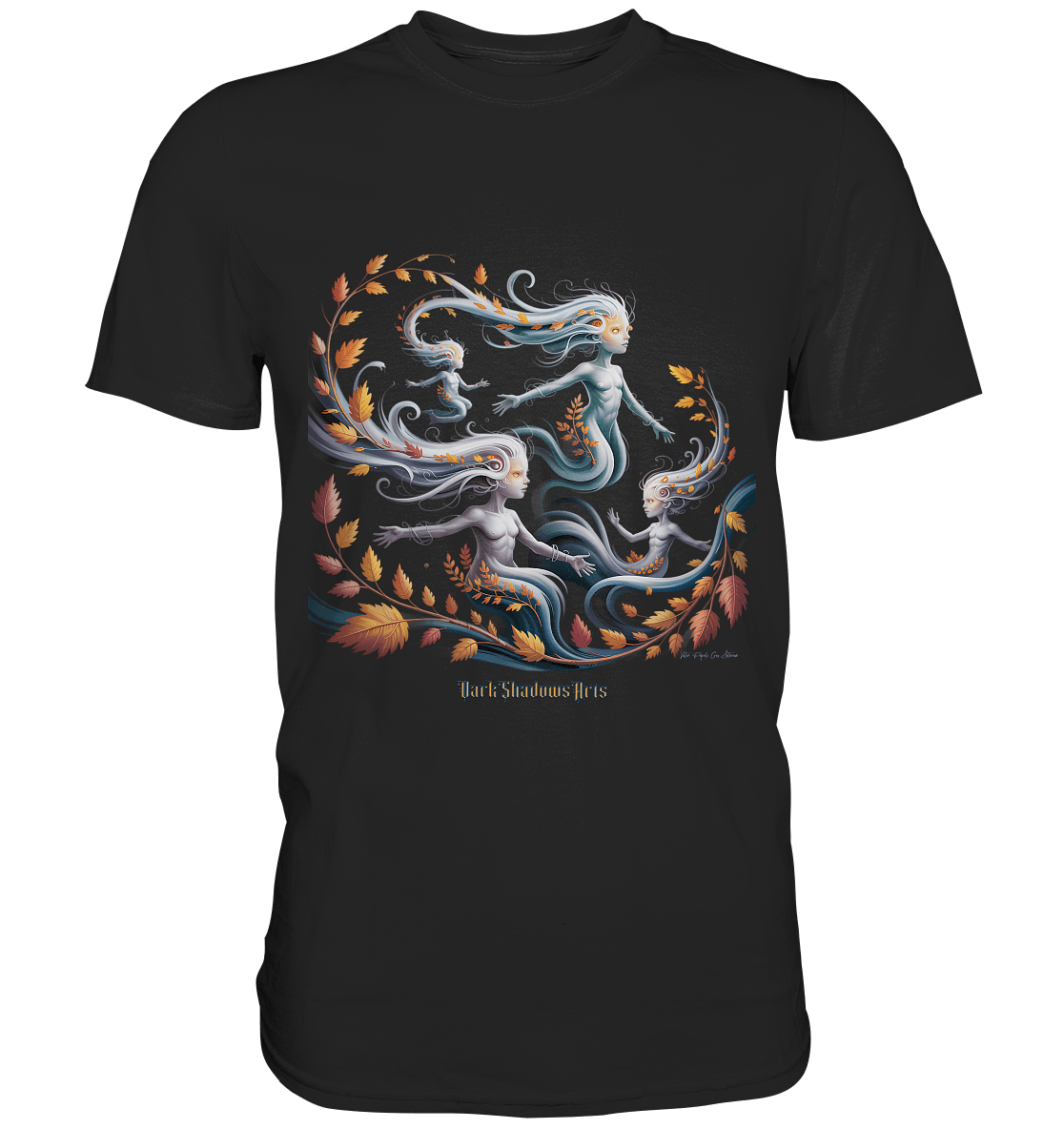 Ethereal Wind Spirits – Flüsternde Schatten & Naturmagie - Premium Shirt | Unisex - Shirts | Dark Shadows Arts
