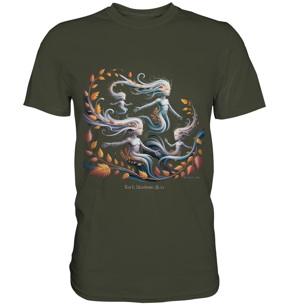 Ethereal Wind Spirits – Flüsternde Schatten & Naturmagie - Premium Shirt | Unisex - Shirts | Dark Shadows Arts