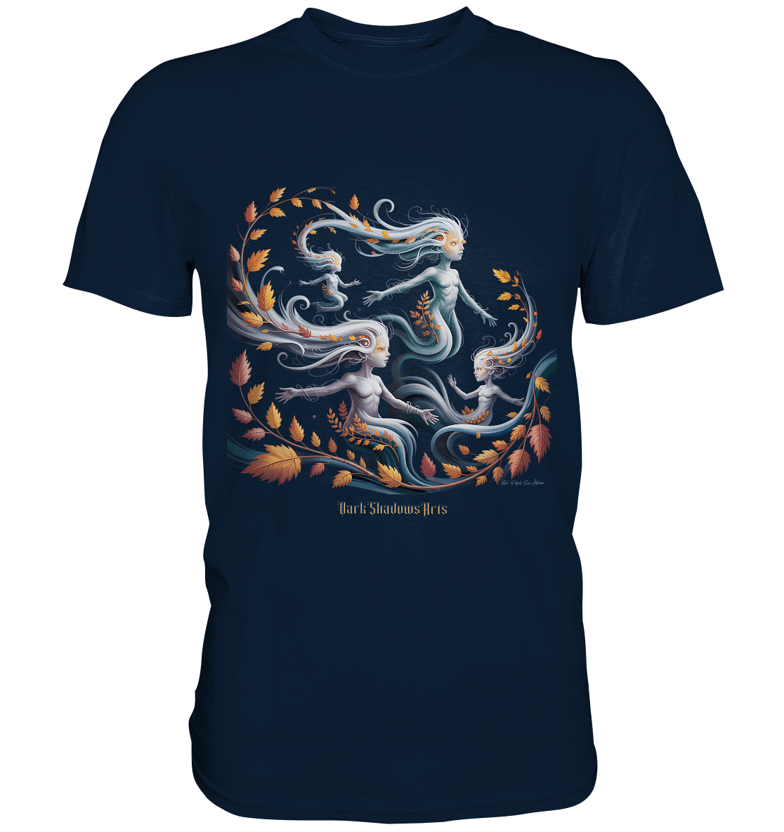Ethereal Wind Spirits – Flüsternde Schatten & Naturmagie - Premium Shirt | Unisex - Shirts | Dark Shadows Arts