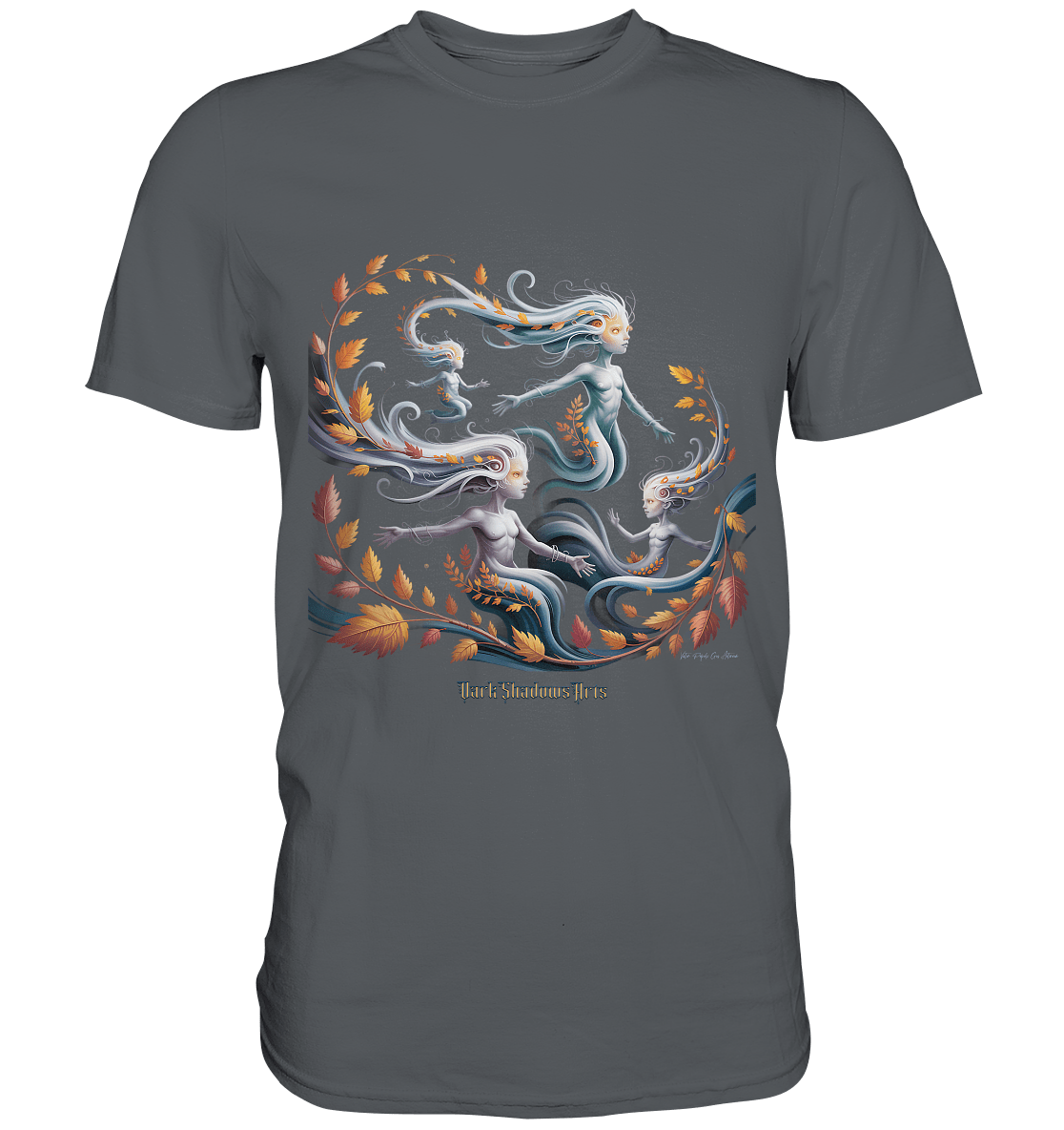 Ethereal Wind Spirits – Flüsternde Schatten & Naturmagie - Premium Shirt | Unisex - Shirts | Dark Shadows Arts