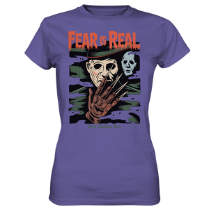 Fear Is Real – Horrorikonen im Schattenstil - DSA - Ladies Premium Shirt | Lady - Shirts | Dark Shadows Arts