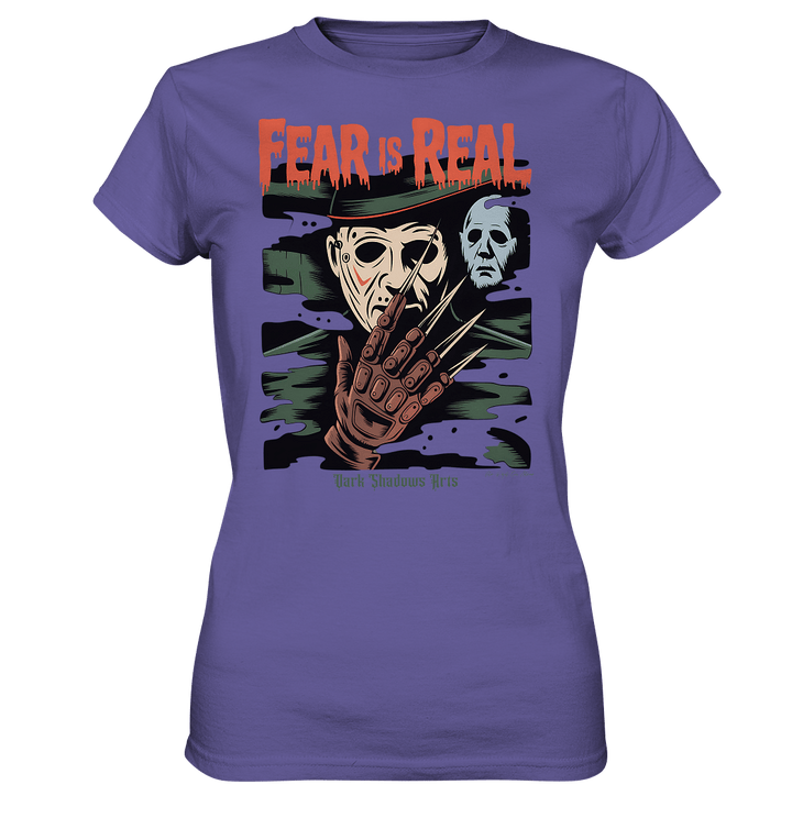 Fear Is Real – Horrorikonen im Schattenstil - DSA - Ladies Premium Shirt | Lady - Shirts | Dark Shadows Arts