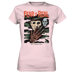 Fear Is Real – Horrorikonen im Schattenstil - DSA - Ladies Premium Shirt | Lady - Shirts | Dark Shadows Arts