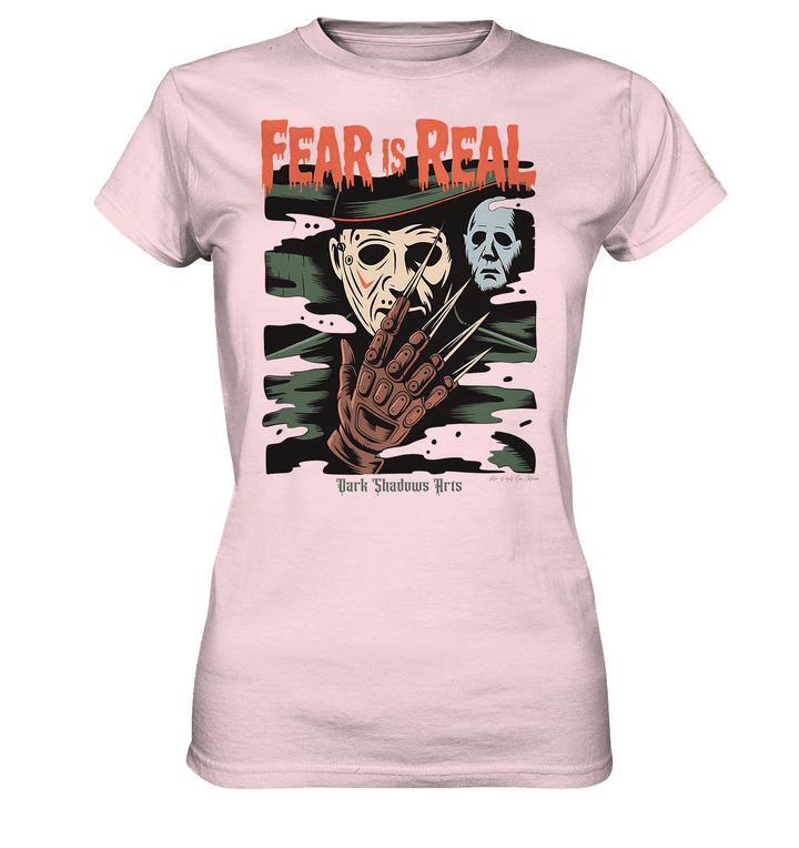 Fear Is Real – Horrorikonen im Schattenstil - DSA - Ladies Premium Shirt | Lady - Shirts | Dark Shadows Arts