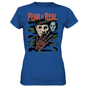 Fear Is Real – Horrorikonen im Schattenstil - DSA - Ladies Premium Shirt | Lady - Shirts | Dark Shadows Arts
