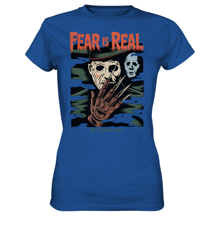 Fear Is Real – Horrorikonen im Schattenstil - DSA - Ladies Premium Shirt | Lady - Shirts | Dark Shadows Arts