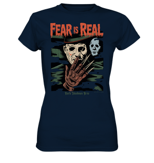 Fear Is Real – Horrorikonen im Schattenstil - DSA - Ladies Premium Shirt | Lady - Shirts | Dark Shadows Arts