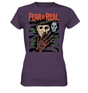 Fear Is Real – Horrorikonen im Schattenstil - DSA - Ladies Premium Shirt | Lady - Shirts | Dark Shadows Arts