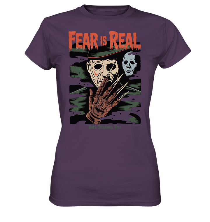 Fear Is Real – Horrorikonen im Schattenstil - DSA - Ladies Premium Shirt | Lady - Shirts | Dark Shadows Arts