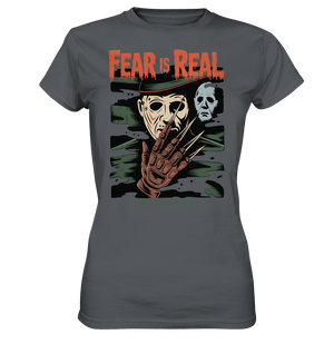 Fear Is Real – Horrorikonen im Schattenstil - DSA - Ladies Premium Shirt | Lady - Shirts | Dark Shadows Arts