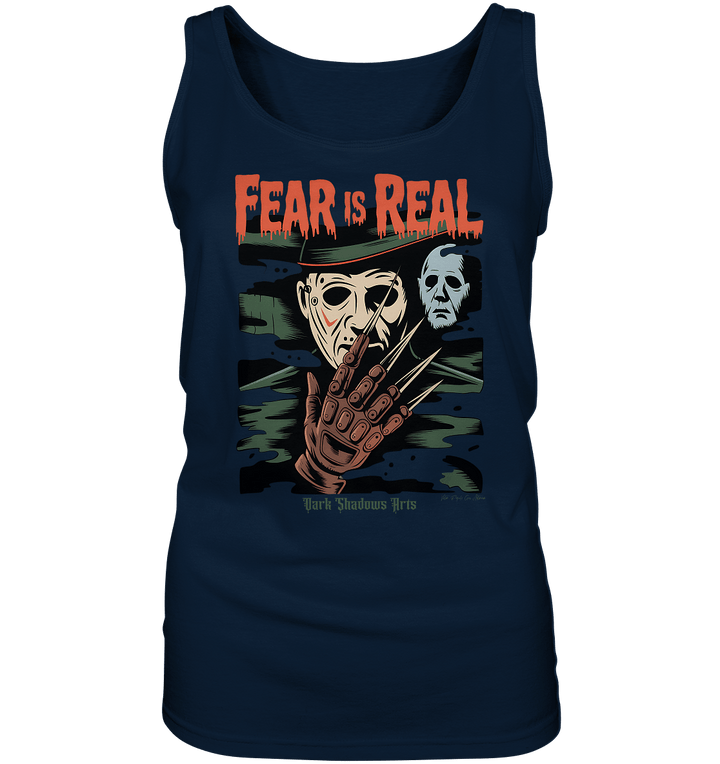 Fear Is Real – Horrorikonen im Schattenstil - DSA - Ladies Tank - Top | Tank - Tops | Dark Shadows Arts