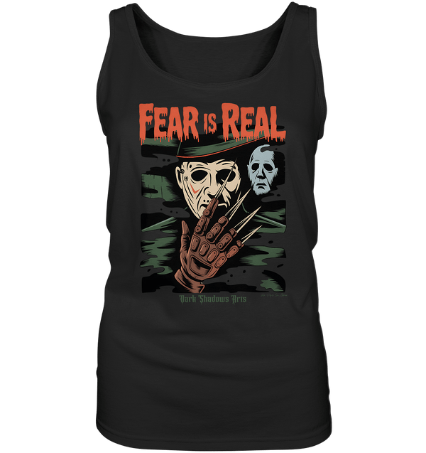 Fear Is Real – Horrorikonen im Schattenstil - DSA - Ladies Tank - Top | Tank - Tops | Dark Shadows Arts