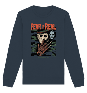 Fear Is Real – Horrorikonen im Schattenstil - DSA - Organic Basic Unisex Sweatshirt | Sweatshirts | Dark Shadows Arts