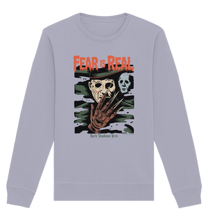 Fear Is Real – Horrorikonen im Schattenstil - DSA - Organic Basic Unisex Sweatshirt | Sweatshirts | Dark Shadows Arts