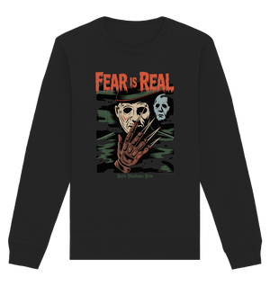 Fear Is Real – Horrorikonen im Schattenstil - DSA - Organic Basic Unisex Sweatshirt | Sweatshirts | Dark Shadows Arts