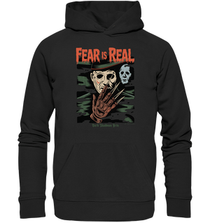 Fear Is Real – Horrorikonen im Schattenstil - DSA - Organic Hoodie | Hoodies | Dark Shadows Arts