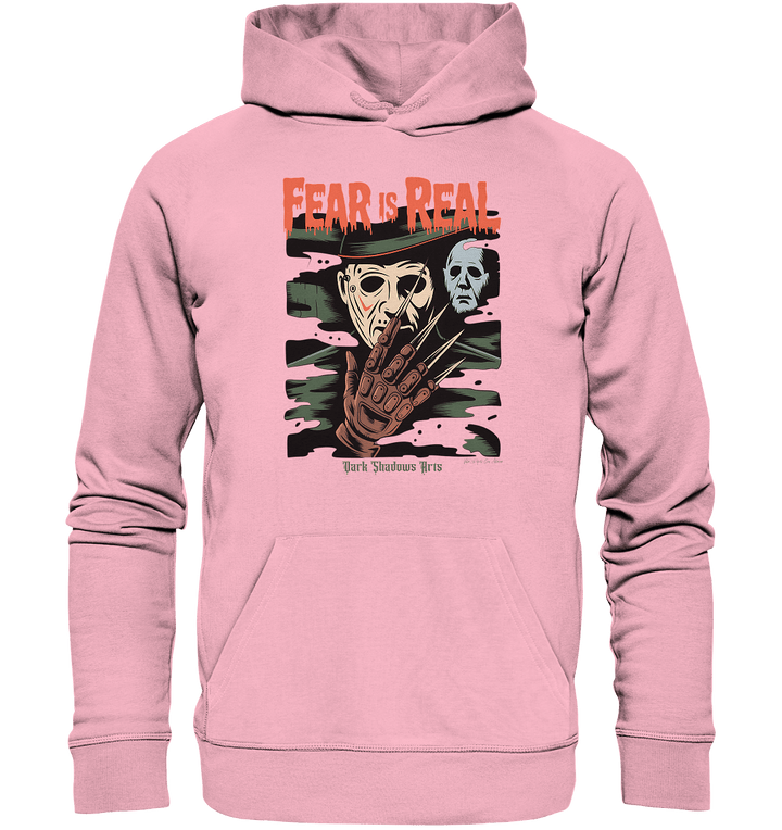 Fear Is Real – Horrorikonen im Schattenstil - DSA - Organic Hoodie | Hoodies | Dark Shadows Arts